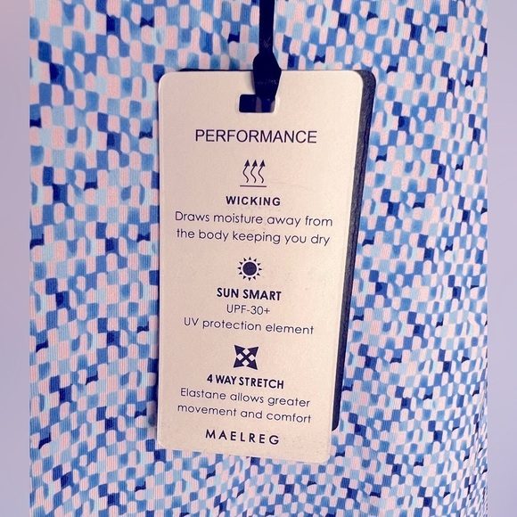 281. NWT Maelreg Golf Blue Performance Tour Golf Polo Shirt Mens XL - Picture 4 of 4